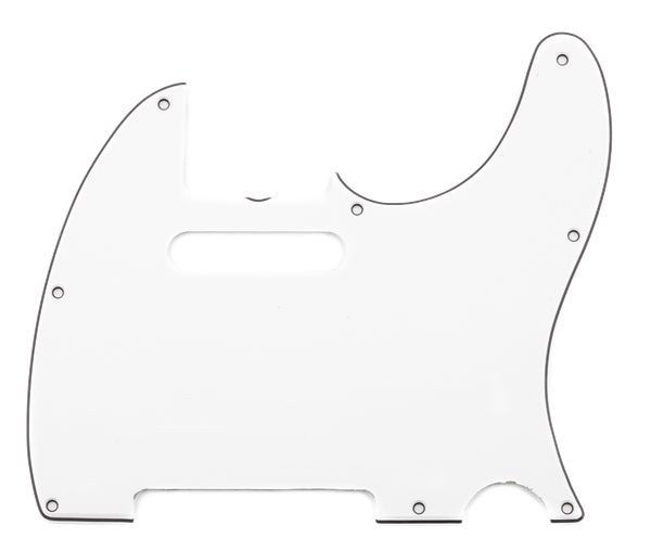 Fender Pure Vintage Pickguard, Telecaster®, 8-Hole Mount, Eggshell, 3-Ply 0094218049