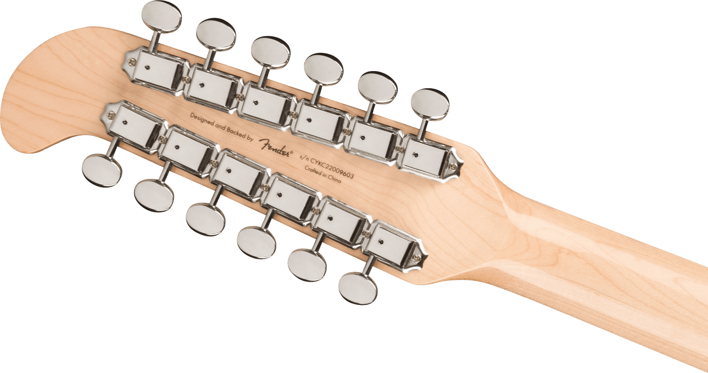 Squier Paranormal Jazzmaster XII, Laurel Fingerboard, Tortoiseshell Pickguard, Olympic White