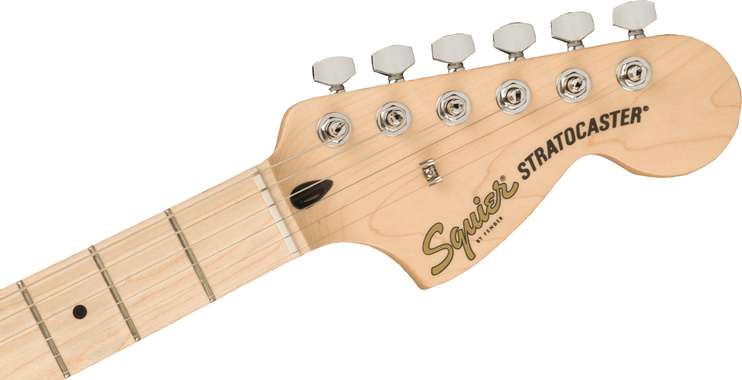 Squier Affinity Series® Stratocaster® FMT HSS, Maple Fingerboard, Black Pickguard, Black Burst