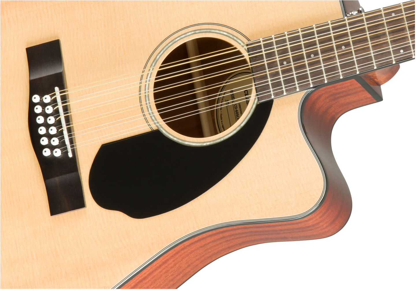 Fender CD-60SCE Dreadnought 12-string Acoustic Guitar, Walnut Fingerboard, Natural