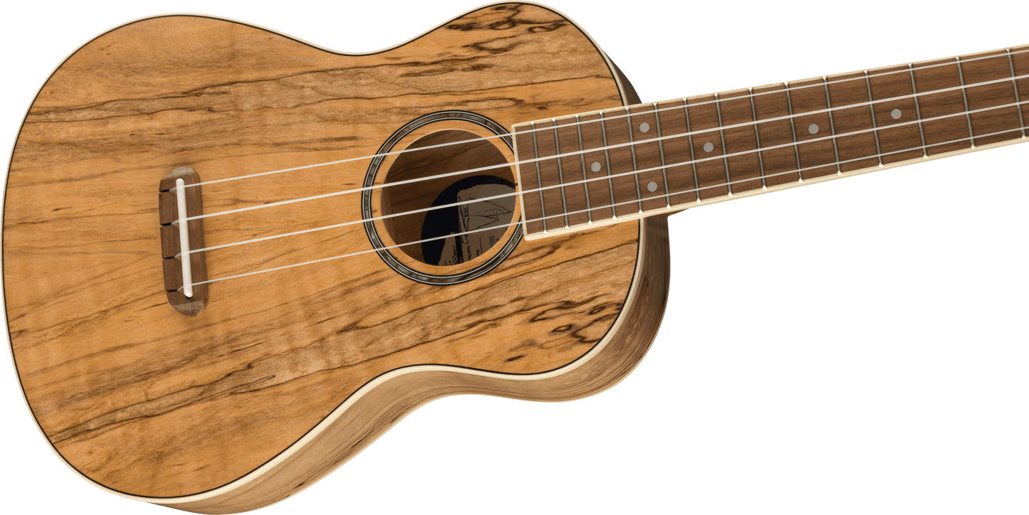 Fender Zuma Exotic Concert Ukulele, Walnut Fingerboard, Spalted Maple 0970450594