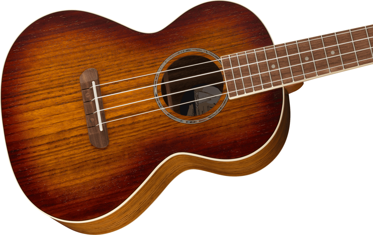 Fender Rincon Tenor Ukulele, Walnut Fingerboard, Aged Cognac Burst 0970452137