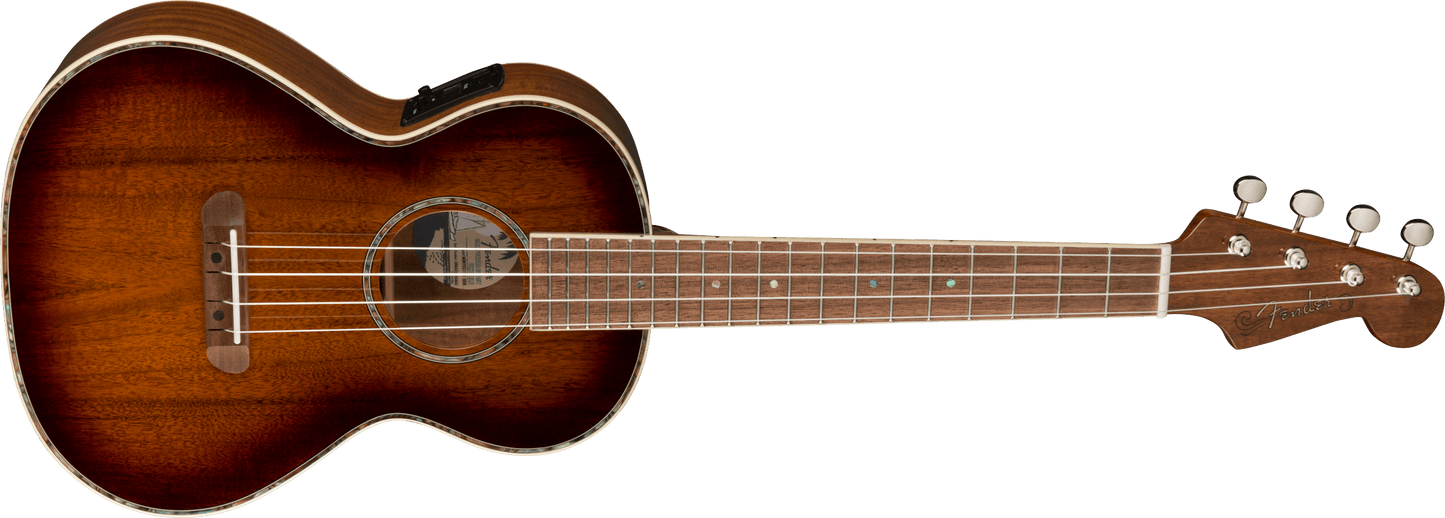 Fender Montecito Tenor Ukulele, Walnut Fingerboard, Shaded Edge Burst 0970452164