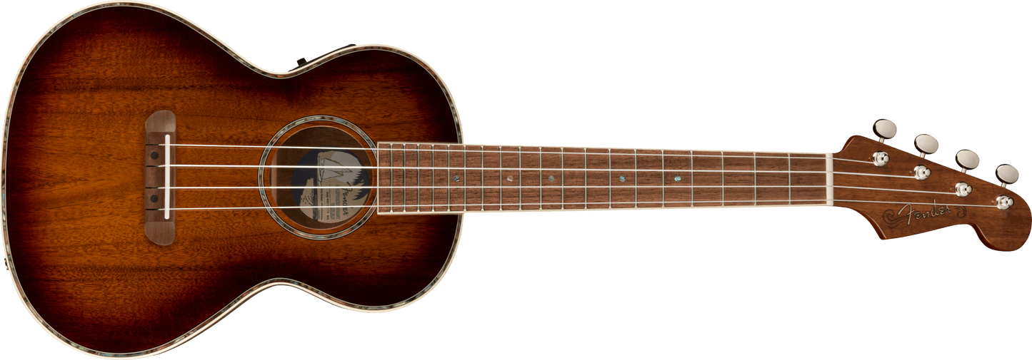Fender Montecito Tenor Ukulele, Walnut Fingerboard, Shaded Edge Burst 0970452164