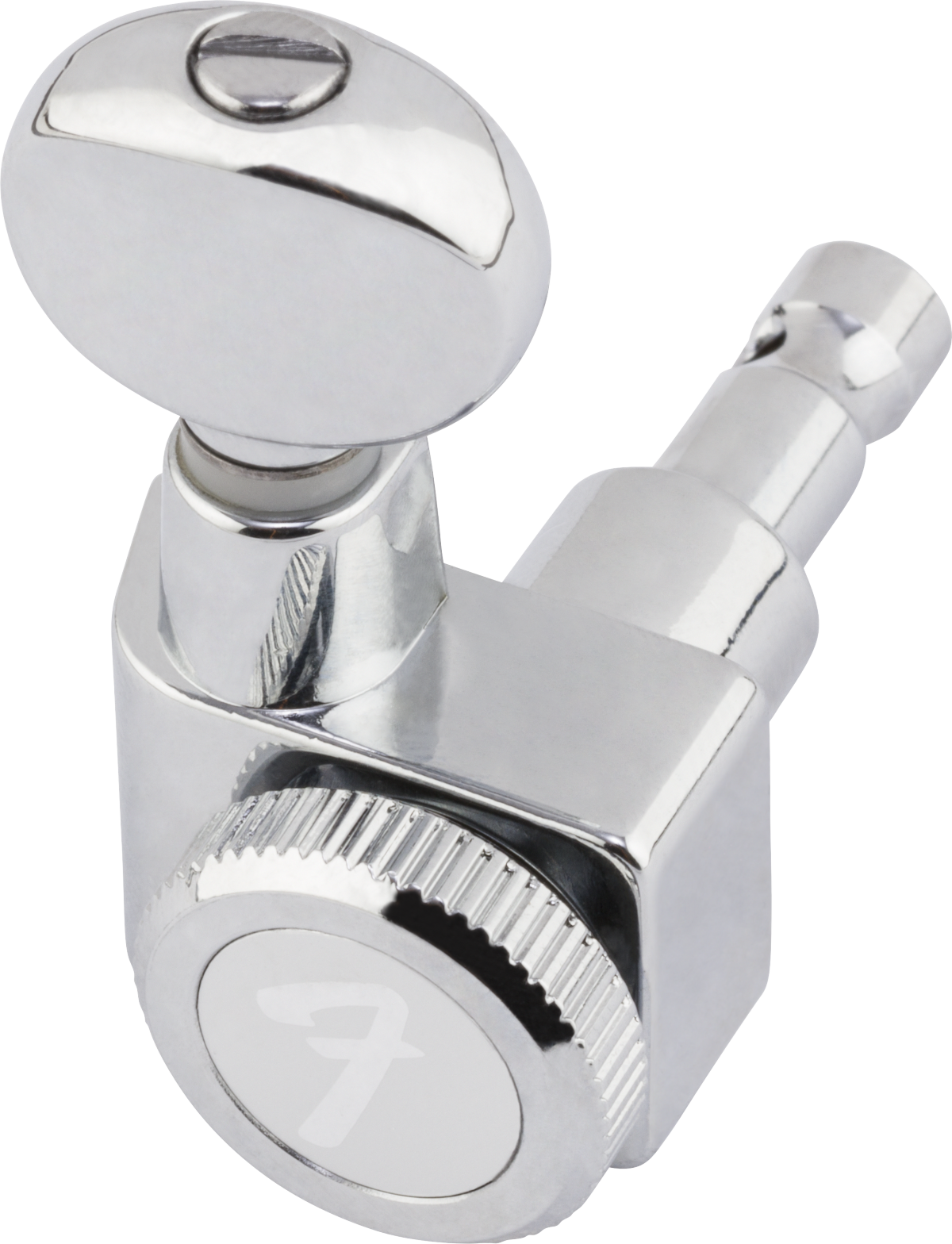 Fender® Staggered Locking Tuners with Vintage-Style Buttons, Polished Chrome (6) 0990818500