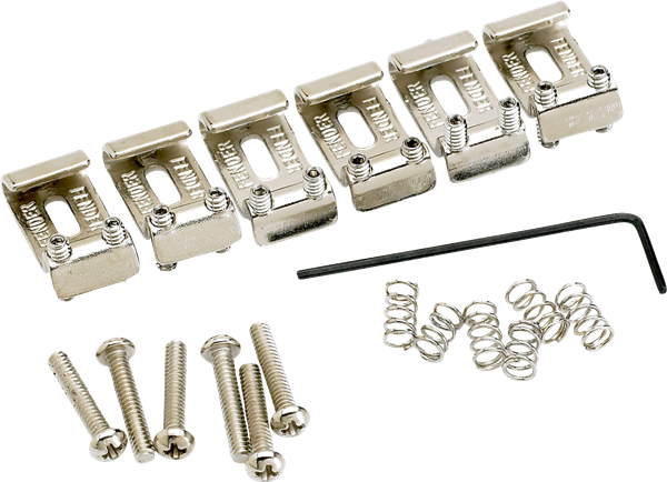 Fender American Vintage Stratocaster® Bridge Saddles (6) (Nickel) 0992051000