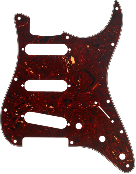 Fender Pickguard, Stratocaster® S/S/S, 11-Hole Mount, Tortoise Shell, 4-Ply 0992142000
