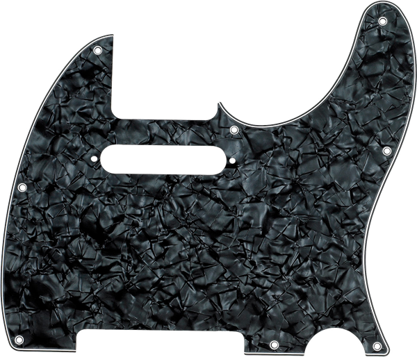 Fender Pickguard, Telecaster®, 8-Hole Mount, Black Pearl, 4-Ply 0992151000