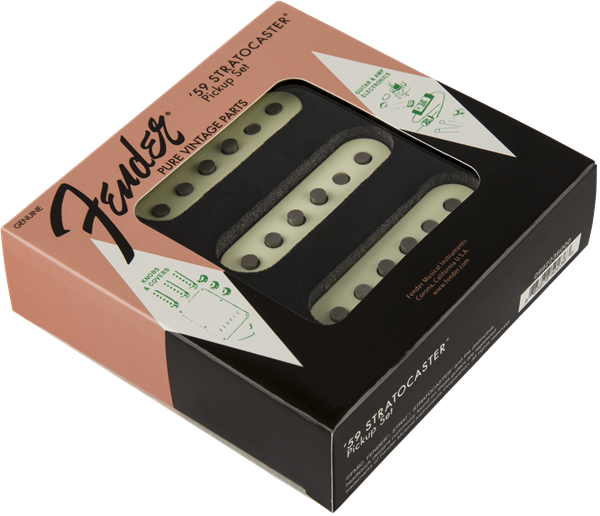 Fender Pure Vintage '59 Strat® Pickup Set, Vintage White (3) 0992236000