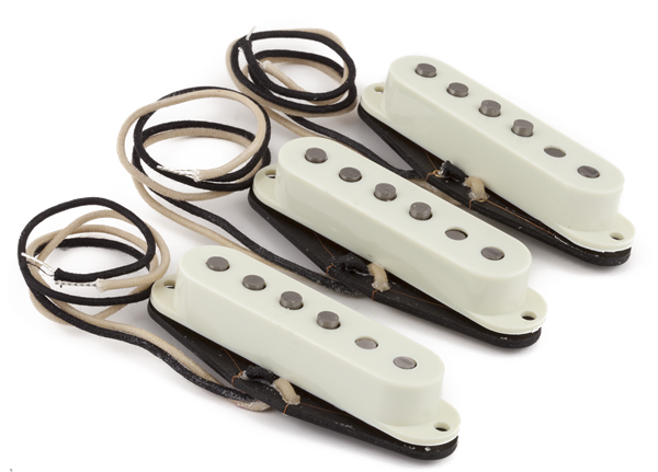 Fender Pure Vintage '59 Strat® Pickup Set, Vintage White (3) 0992236000