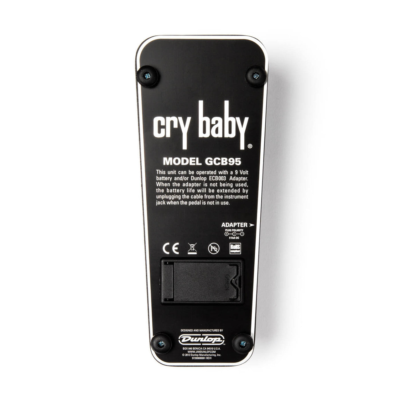 DUNLOP CRY BABY STANDARD WAH - GCB95 - Poppa's Music
