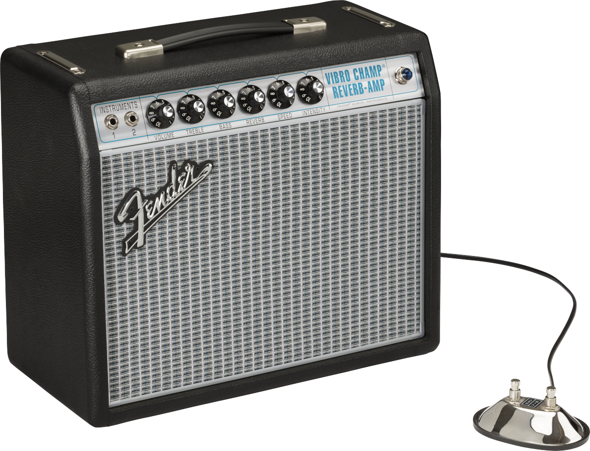 Fender '68 Custom Vibro Champ® Reverb, 120V 5 Watt Guitar Tube Amp 2279000000