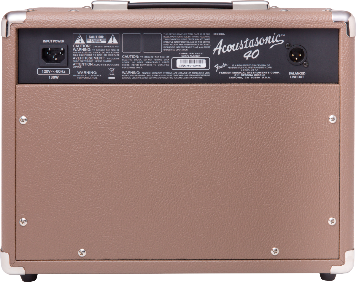 Fender Acoustasonic Acoustic Guitar Amplifier 40, 2314200000