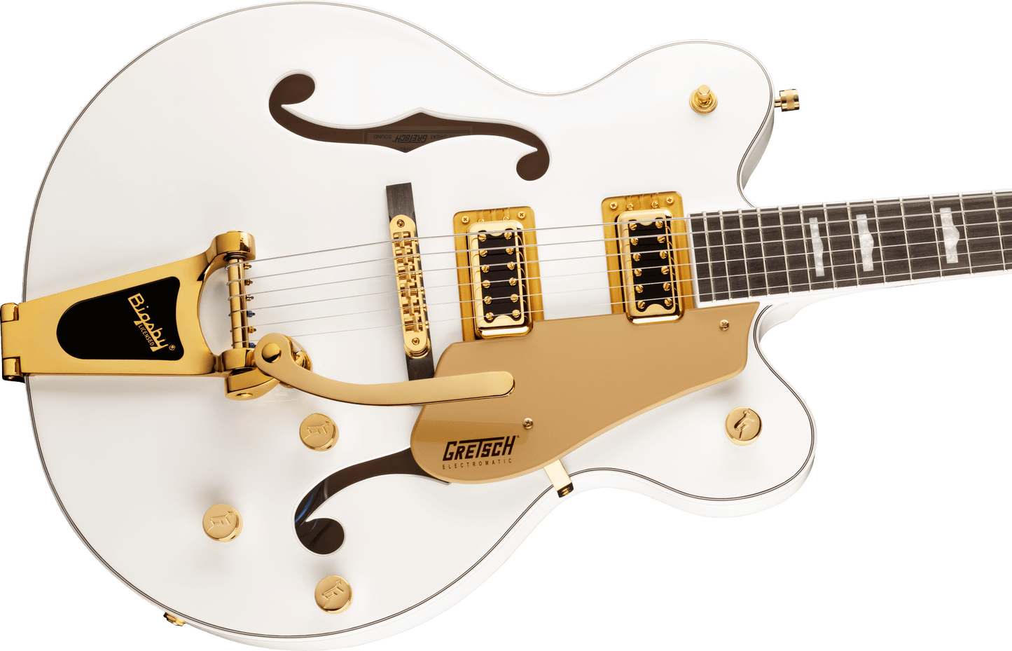Gretsch G5422TG Electromatic® Classic Hollow Body Double-Cut with Bigsby® and Gold Hardware, Laurel Fingerboard, Snowcrest White 2506217567