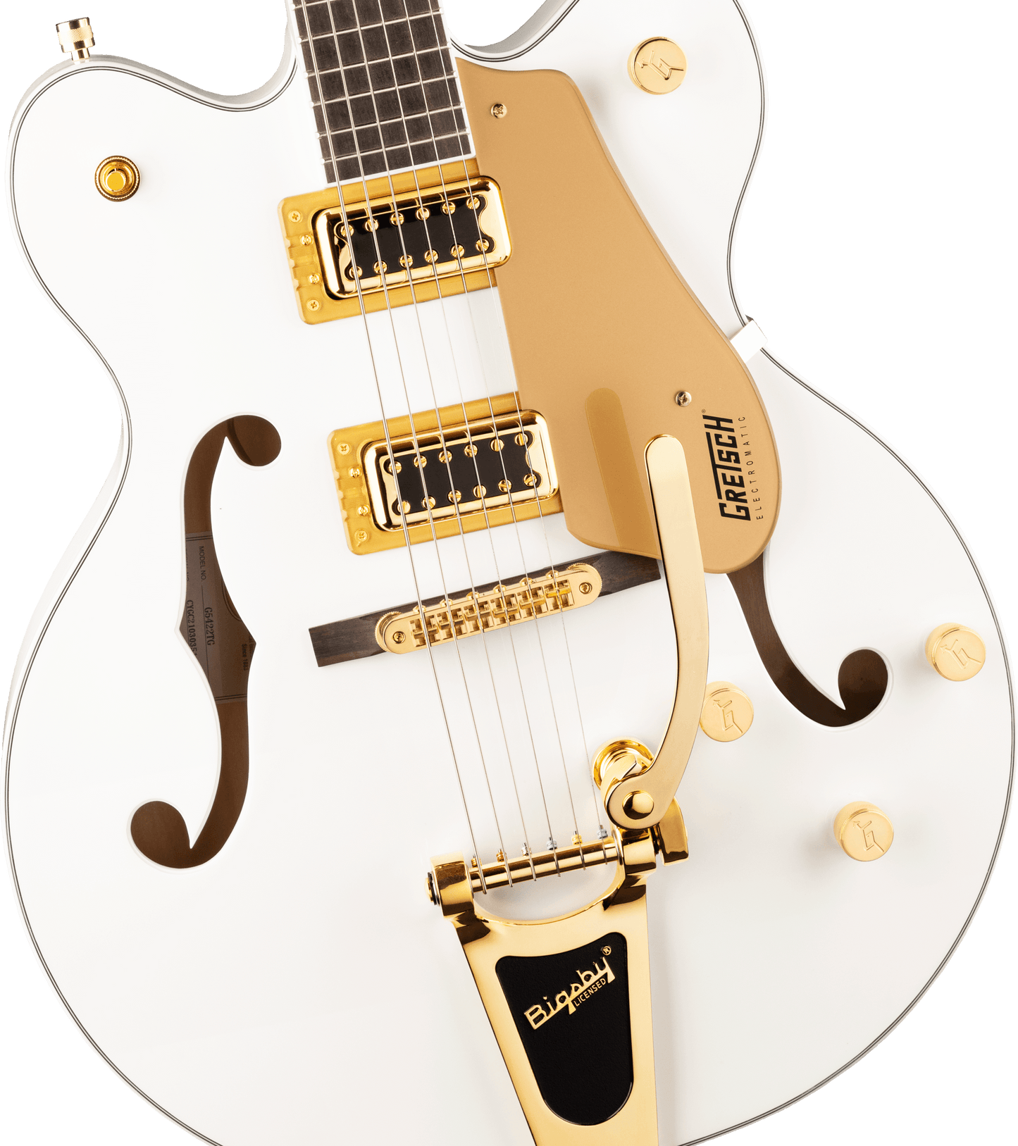 Gretsch G5422TG Electromatic® Classic Hollow Body Double-Cut with Bigsby® and Gold Hardware, Laurel Fingerboard, Snowcrest White 2506217567