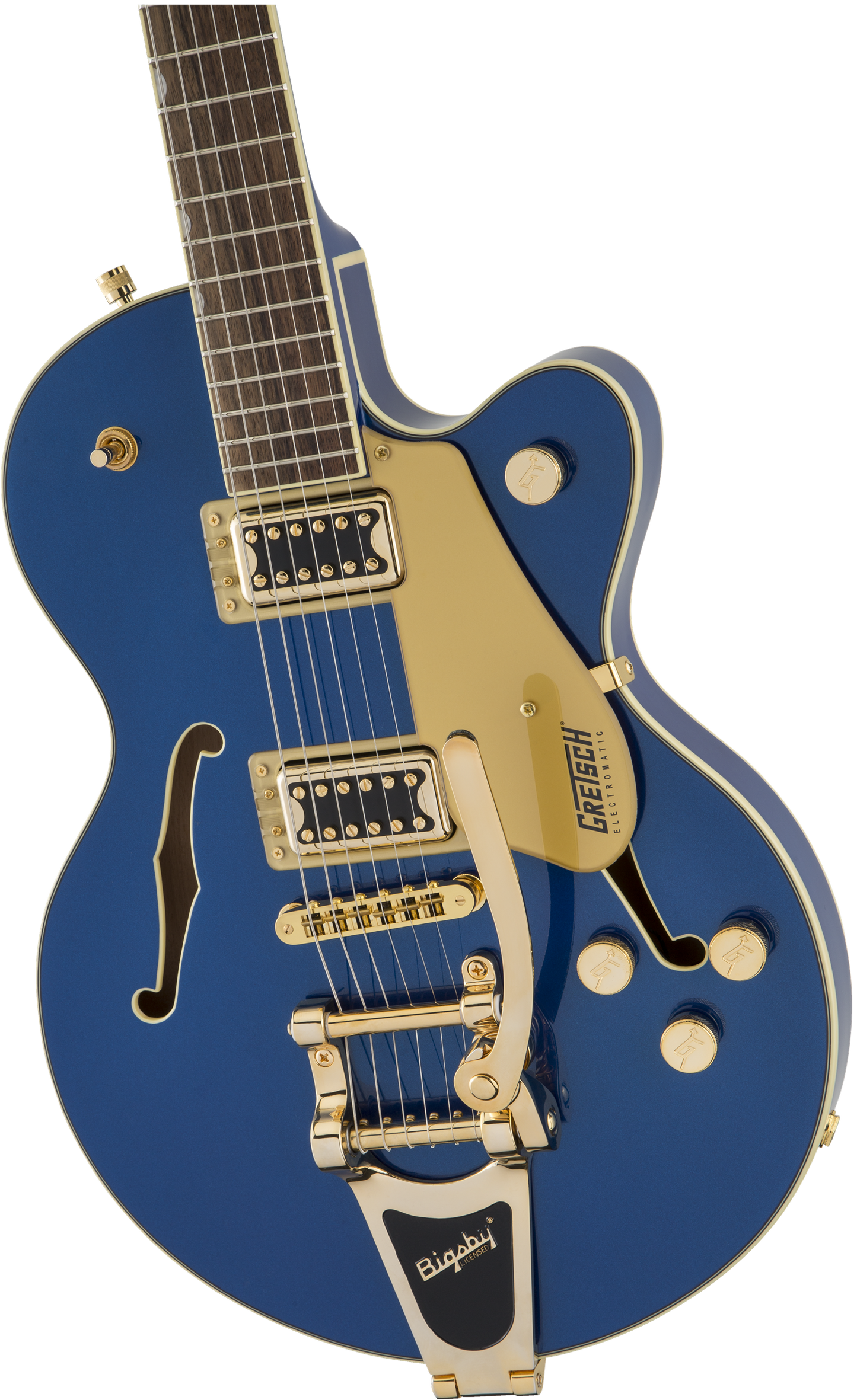 Gretsch G5655TG Electromatic® Center Block Jr. Single-Cut with Bigsby® and Gold Hardware, Laurel Fingerboard, Azure Metallic 2509700551