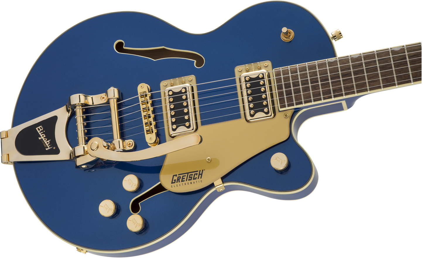 Gretsch G5655TG Electromatic® Center Block Jr. Single-Cut with Bigsby® and Gold Hardware, Laurel Fingerboard, Azure Metallic 2509700551