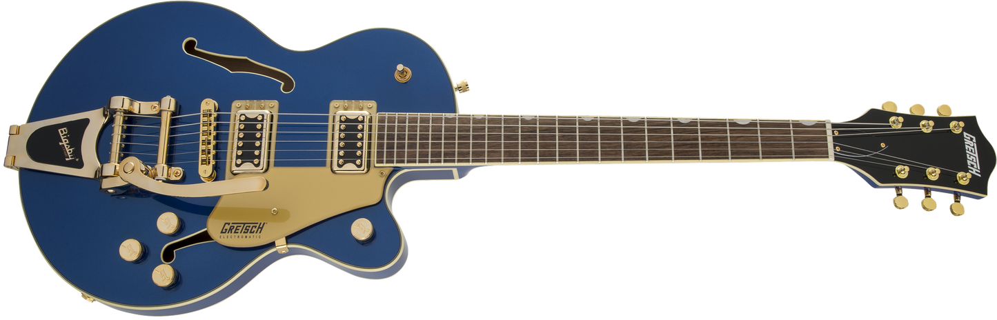 Gretsch G5655TG Electromatic® Center Block Jr. Single-Cut with Bigsby® and Gold Hardware, Laurel Fingerboard, Azure Metallic 2509700551