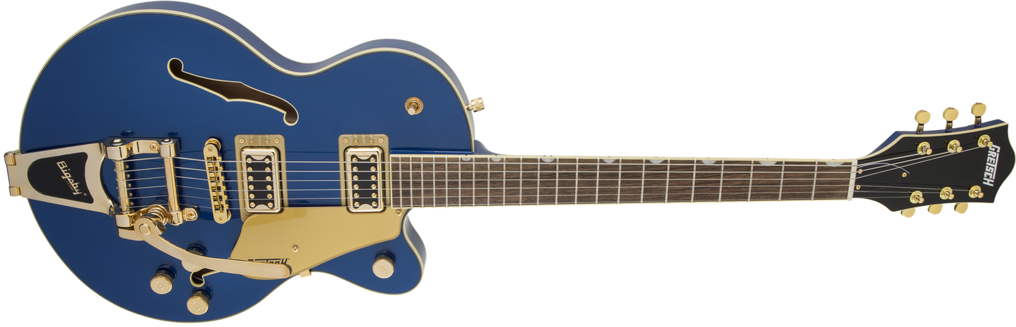 Gretsch G5655TG Electromatic® Center Block Jr. Single-Cut with Bigsby® and Gold Hardware, Laurel Fingerboard, Azure Metallic 2509700551