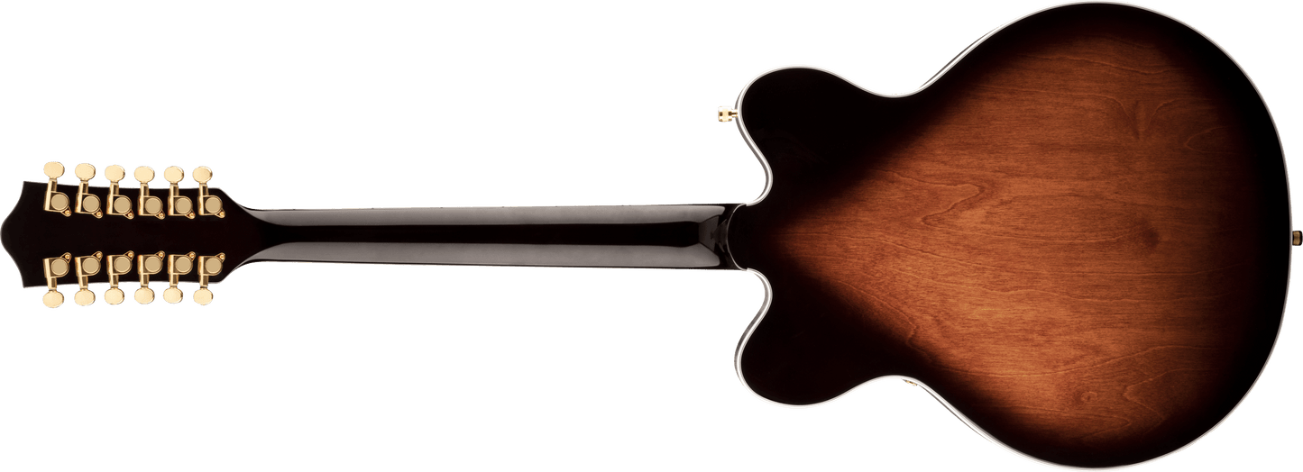 Gretsch G5422G-12 Electromatic® Classic Hollow Body Double-Cut 12-String with Gold Hardware, Laurel Fingerboard, Single Barrel Burst 2516319593