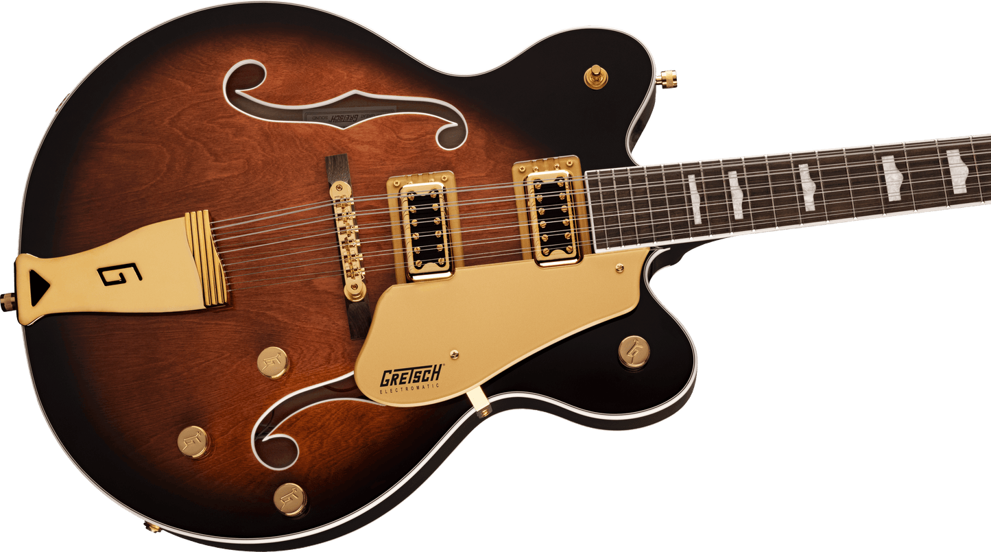 Gretsch G5422G-12 Electromatic® Classic Hollow Body Double-Cut 12-String with Gold Hardware, Laurel Fingerboard, Single Barrel Burst 2516319593