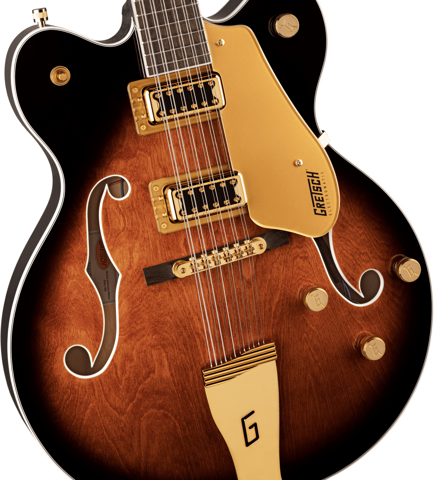 Gretsch G5422G-12 Electromatic® Classic Hollow Body Double-Cut 12-String with Gold Hardware, Laurel Fingerboard, Single Barrel Burst 2516319593