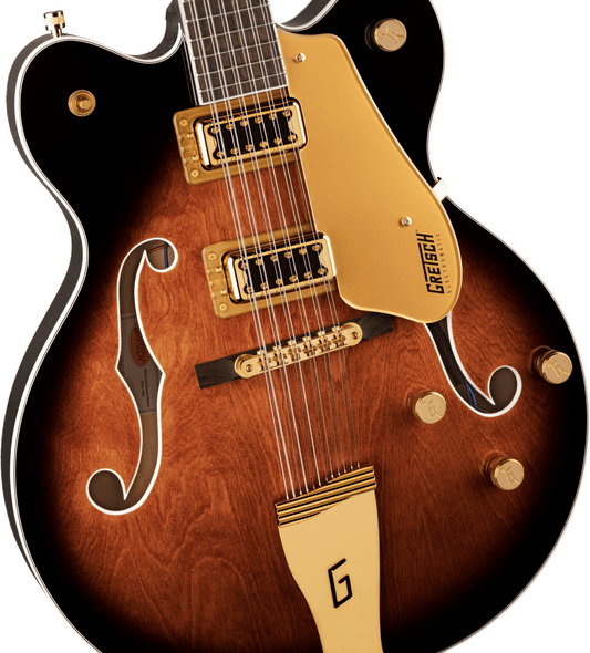 Gretsch G5422G-12 Electromatic® Classic Hollow Body Double-Cut 12-String with Gold Hardware, Laurel Fingerboard, Single Barrel Burst 2516319593