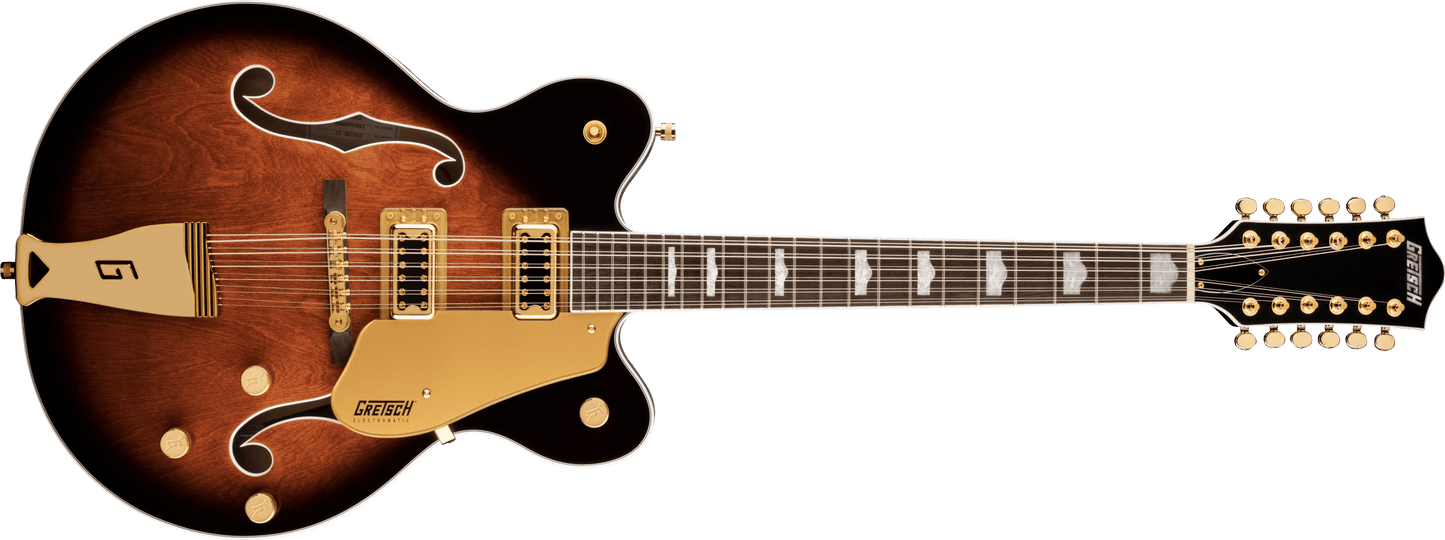 Gretsch G5422G-12 Electromatic® Classic Hollow Body Double-Cut 12-String with Gold Hardware, Laurel Fingerboard, Single Barrel Burst 2516319593
