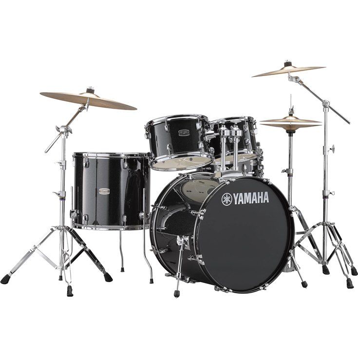 Yamaha Rydeen 5 Piece Shell Pack with 22" Bass Drum, Black Glitter