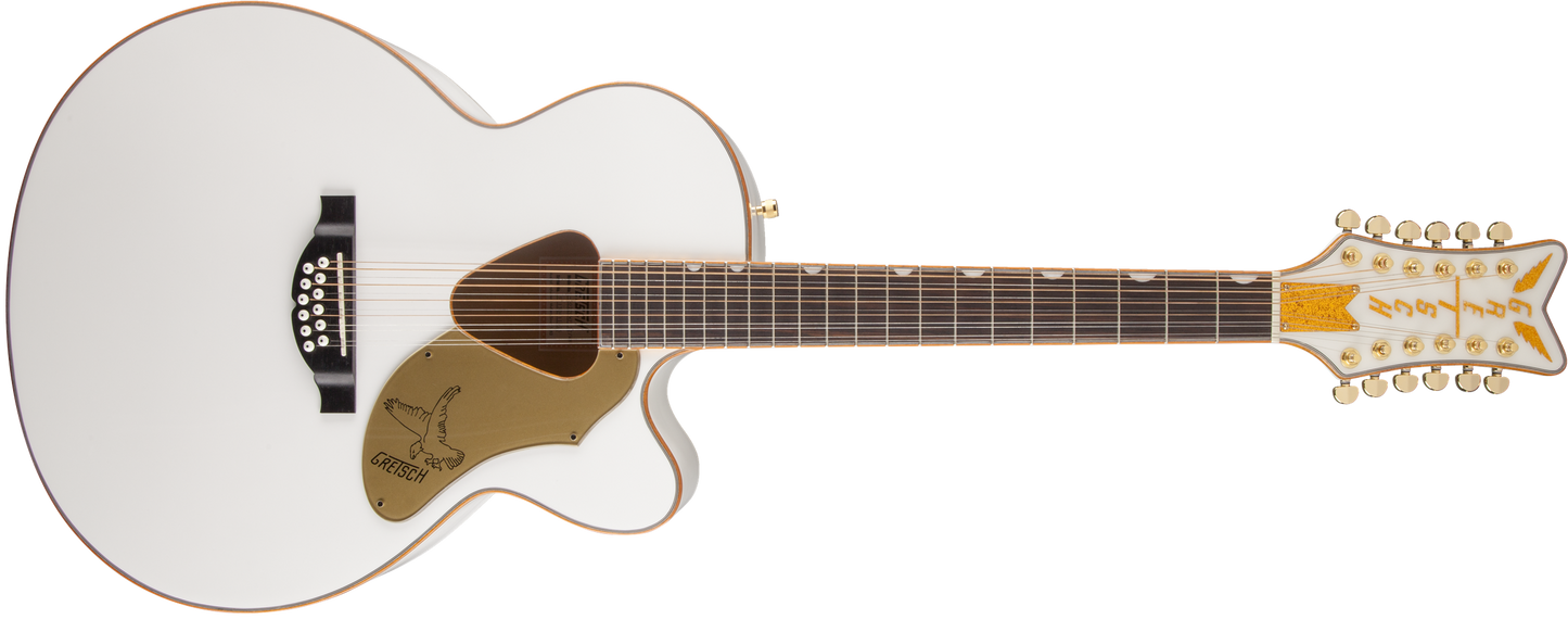 Gretsch G5022CWFE-12 Rancher™ Falcon Jumbo 12-String Cutaway Electric, Fishman® Pickup System, White 2714025505