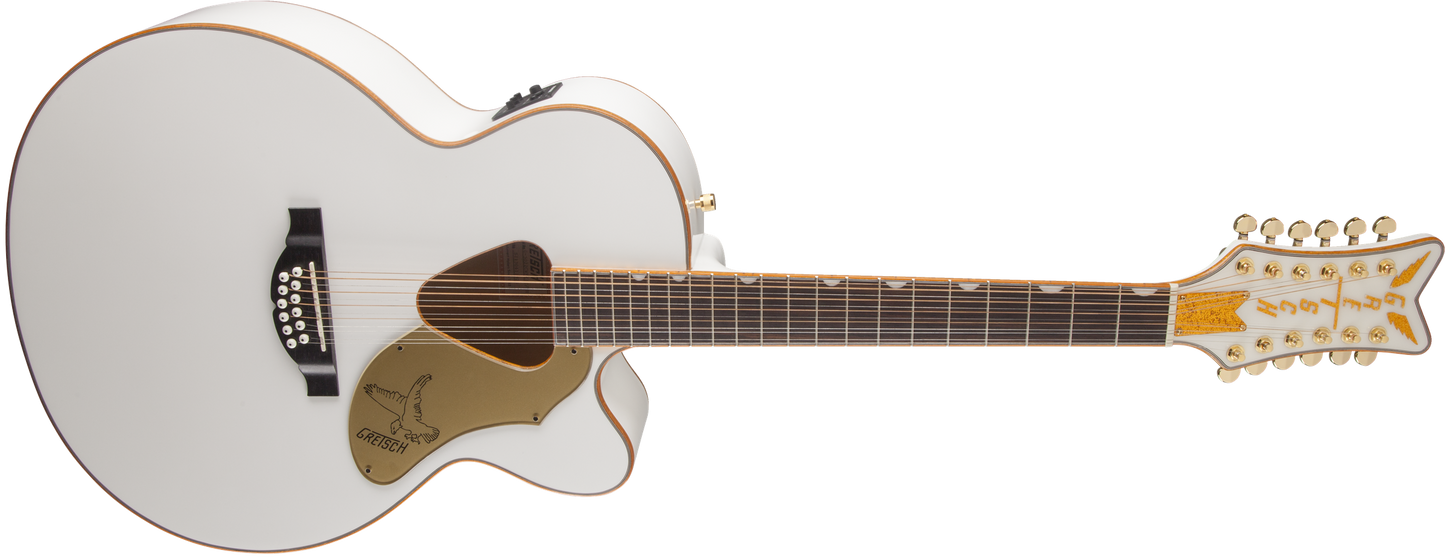 Gretsch G5022CWFE-12 Rancher™ Falcon Jumbo 12-String Cutaway Electric, Fishman® Pickup System, White 2714025505