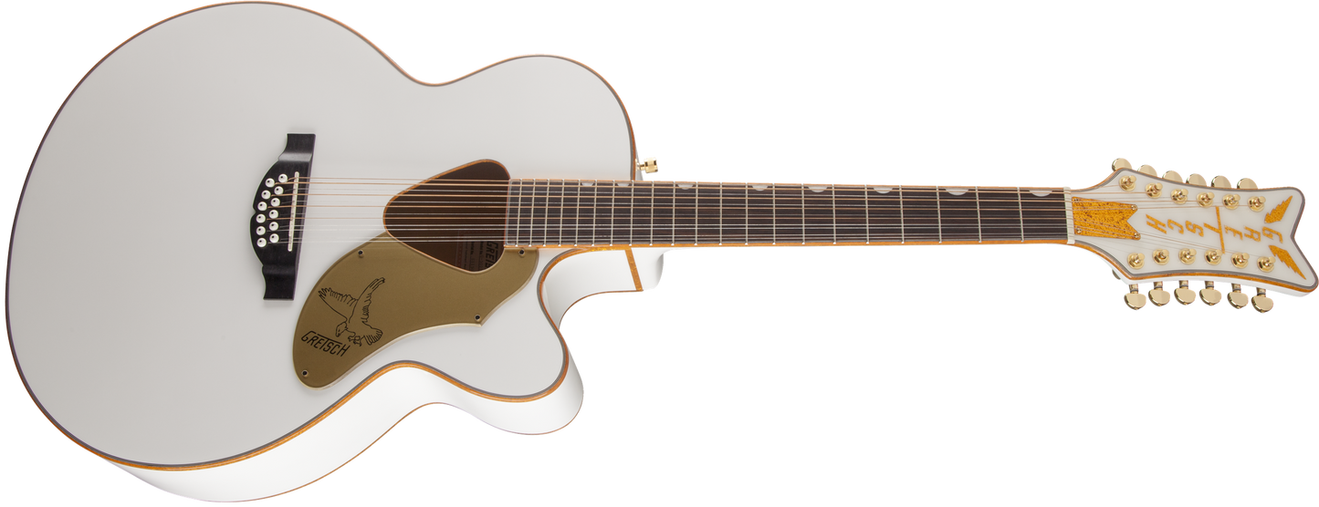 Gretsch G5022CWFE-12 Rancher™ Falcon Jumbo 12-String Cutaway Electric, Fishman® Pickup System, White 2714025505