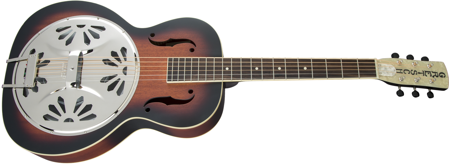 Gretsch G9220 Bobtail™ Round-Neck A.E., Mahogany Body Spider Cone Resonator Guitar, Fishman® Nashville Resonator Pickup, 2-Color Sunburst 2716013503
