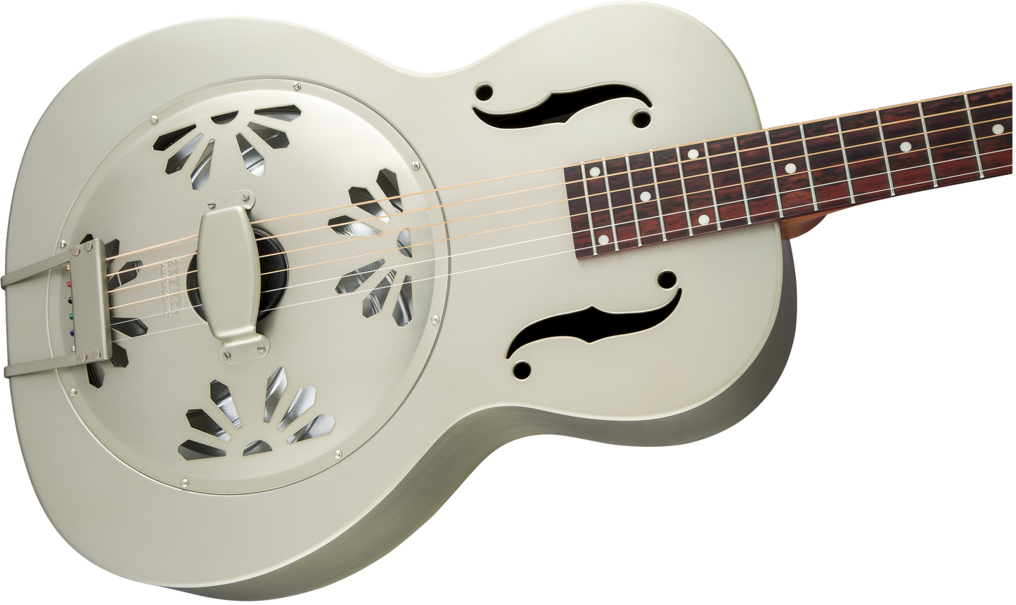 Gretsch G9201 Honey Dipper™ Round-Neck, Brass Body Biscuit Cone Resonator Guitar, Shed Roof Finish 2717013000