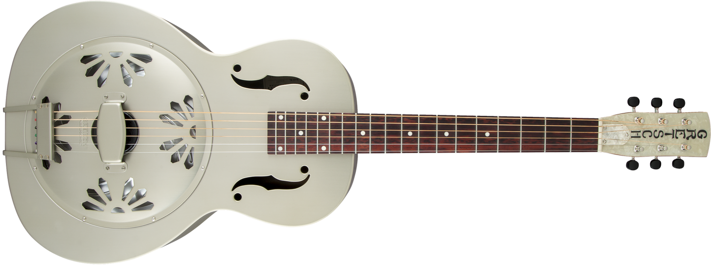 Gretsch G9201 Honey Dipper™ Round-Neck, Brass Body Biscuit Cone Resonator Guitar, Shed Roof Finish 2717013000