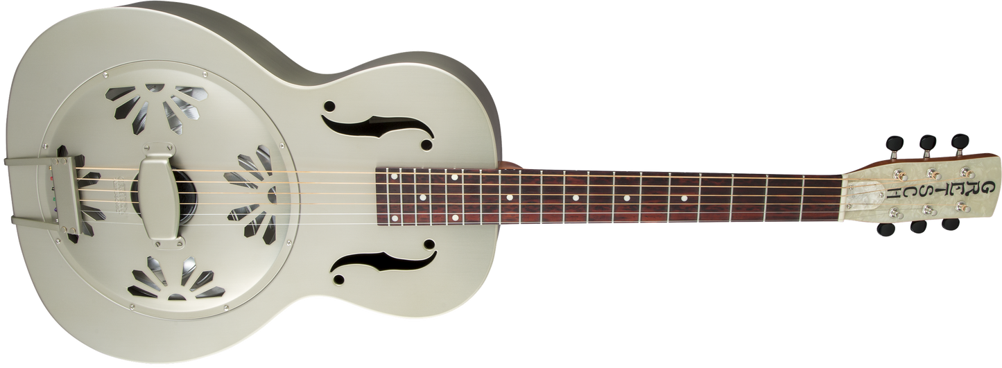 Gretsch G9201 Honey Dipper™ Round-Neck, Brass Body Biscuit Cone Resonator Guitar, Shed Roof Finish 2717013000