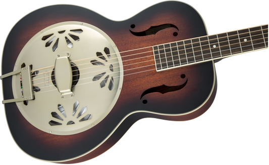 Gretsch G9240 Alligator™ Round-Neck, Mahogany Body Biscuit Cone Resonator Guitar, 2-Color Sunburst 2718013503