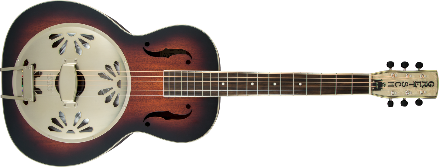 Gretsch G9240 Alligator™ Round-Neck, Mahogany Body Biscuit Cone Resonator Guitar, 2-Color Sunburst 2718013503