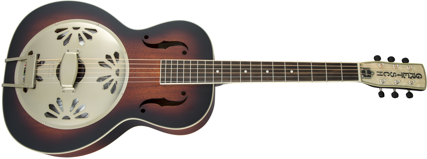 Gretsch G9240 Alligator™ Round-Neck, Mahogany Body Biscuit Cone Resonator Guitar, 2-Color Sunburst 2718013503