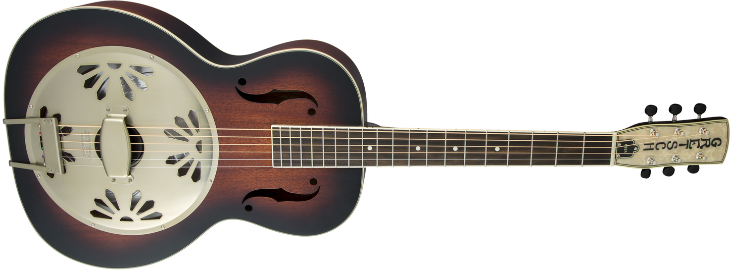 Gretsch G9240 Alligator™ Round-Neck, Mahogany Body Biscuit Cone Resonator Guitar, 2-Color Sunburst 2718013503