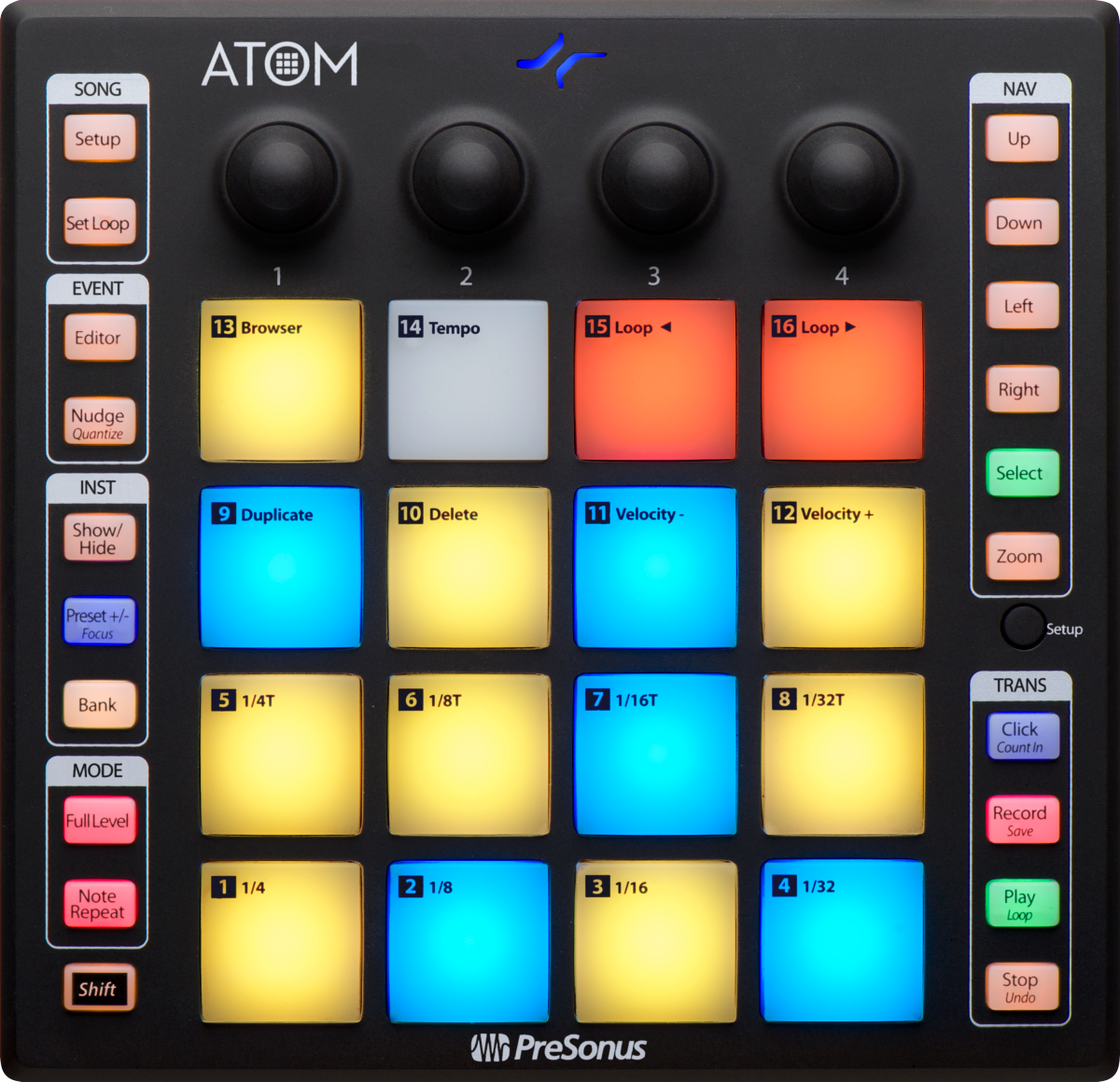 PreSonus® ATOM Controller, Black - Poppa's Music