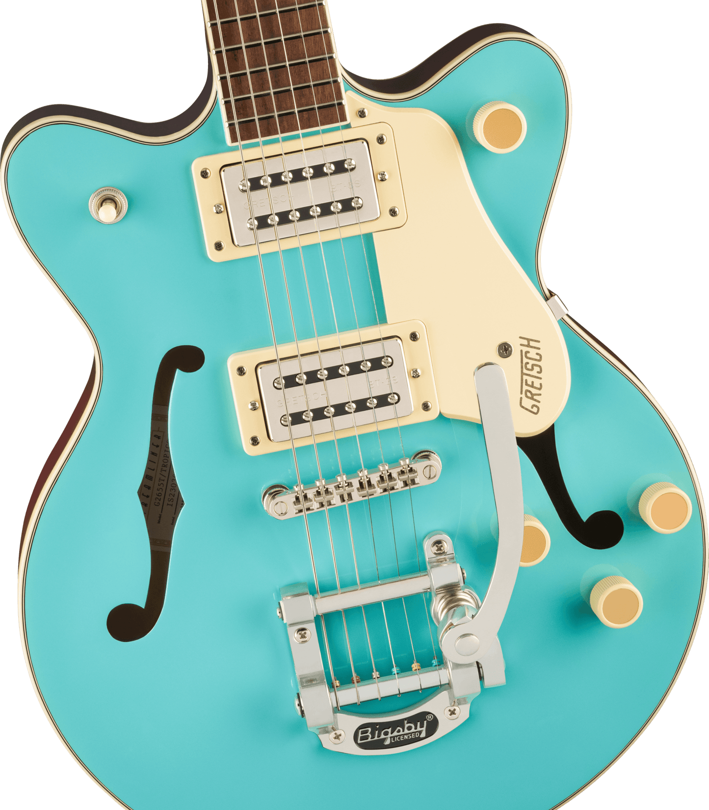 Gretsch G2655T Streamliner™ Center Block Jr. Double-Cut with Bigsby®, Laurel Fingerboard, Tropico 2807200525