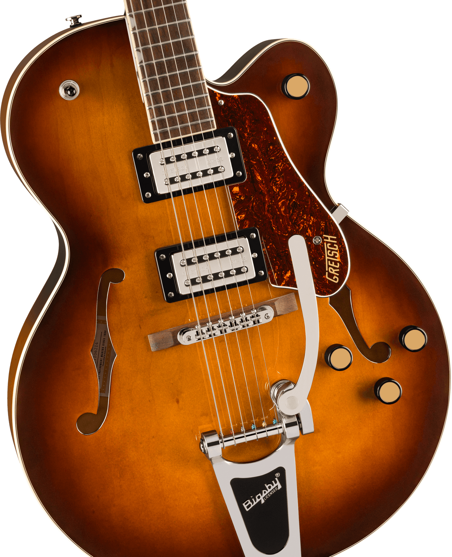 Gretsch G2420T Streamliner™ Hollow Body with Bigsby®, Laurel Fingerboard, Broad'Tron™ BT-3S Pickups, Robusto Burst 2807205552