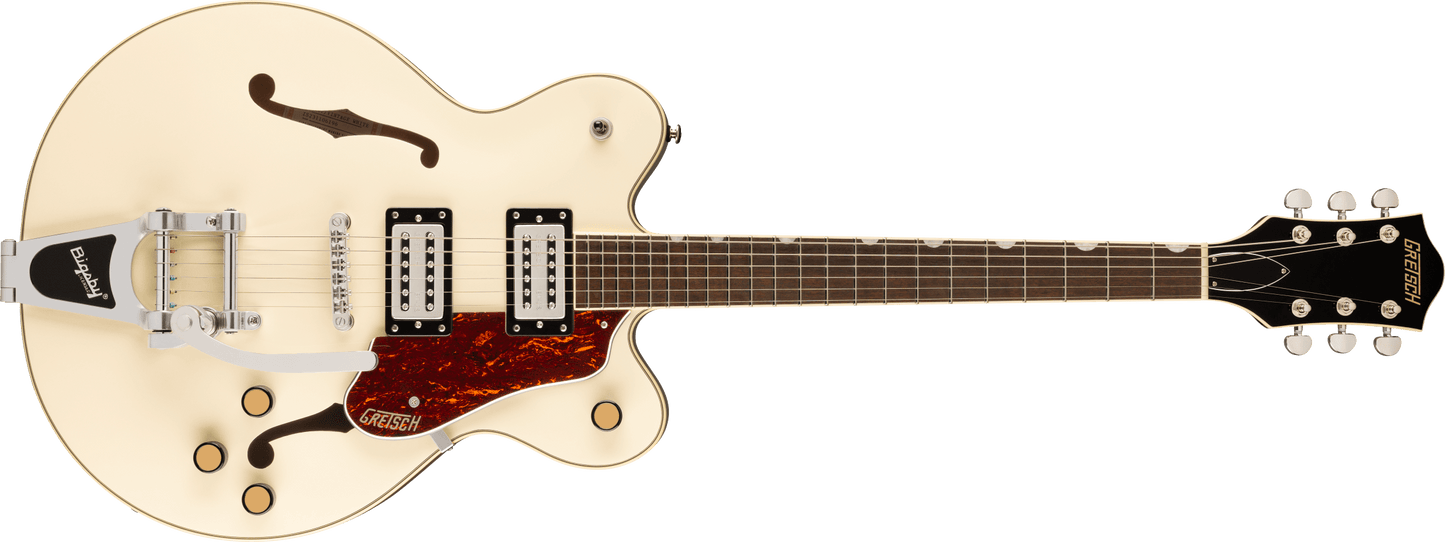 Gretsch G2622T Streamliner™ Center Block Double-Cut with Bigsby®, Laurel Fingerboard, Broad’Tron™ BT-3S Pickups, Vintage White 2807250505