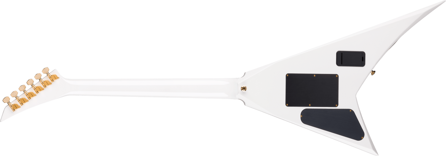 Jackson MJ Series Rhoads RR24MG, Ebony Fingerboard, White with Black Pinstripes Gold Hardware with Floyd Rose 2904001876