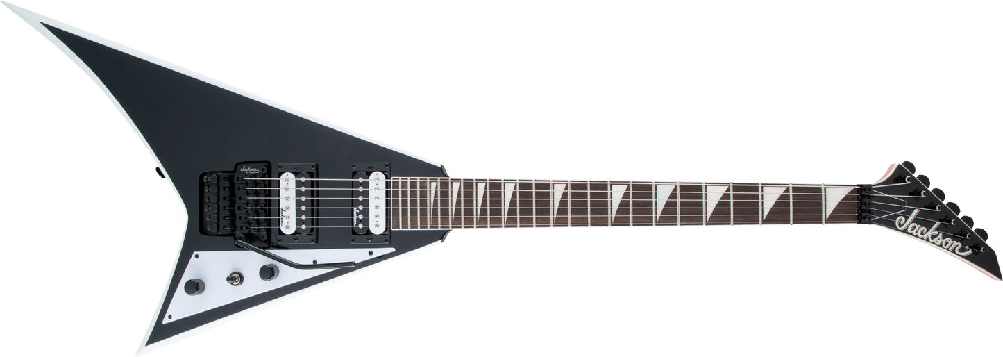 Jackson JS Series Rhoads JS32, Amaranth Fingerboard, Black with White Bevels 2910137572