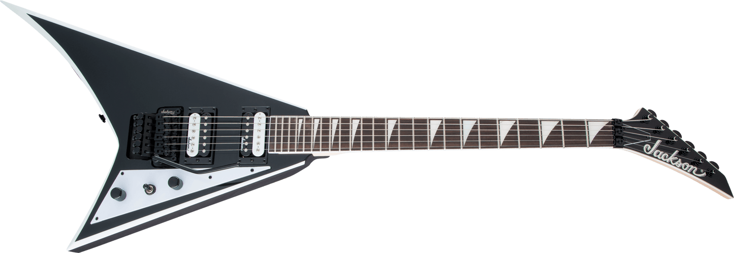 Jackson JS Series Rhoads JS32, Amaranth Fingerboard, Black with White Bevels 2910137572