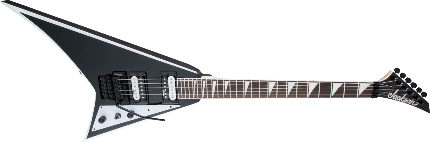 Jackson JS Series Rhoads JS32, Amaranth Fingerboard, Black with White Bevels 2910137572