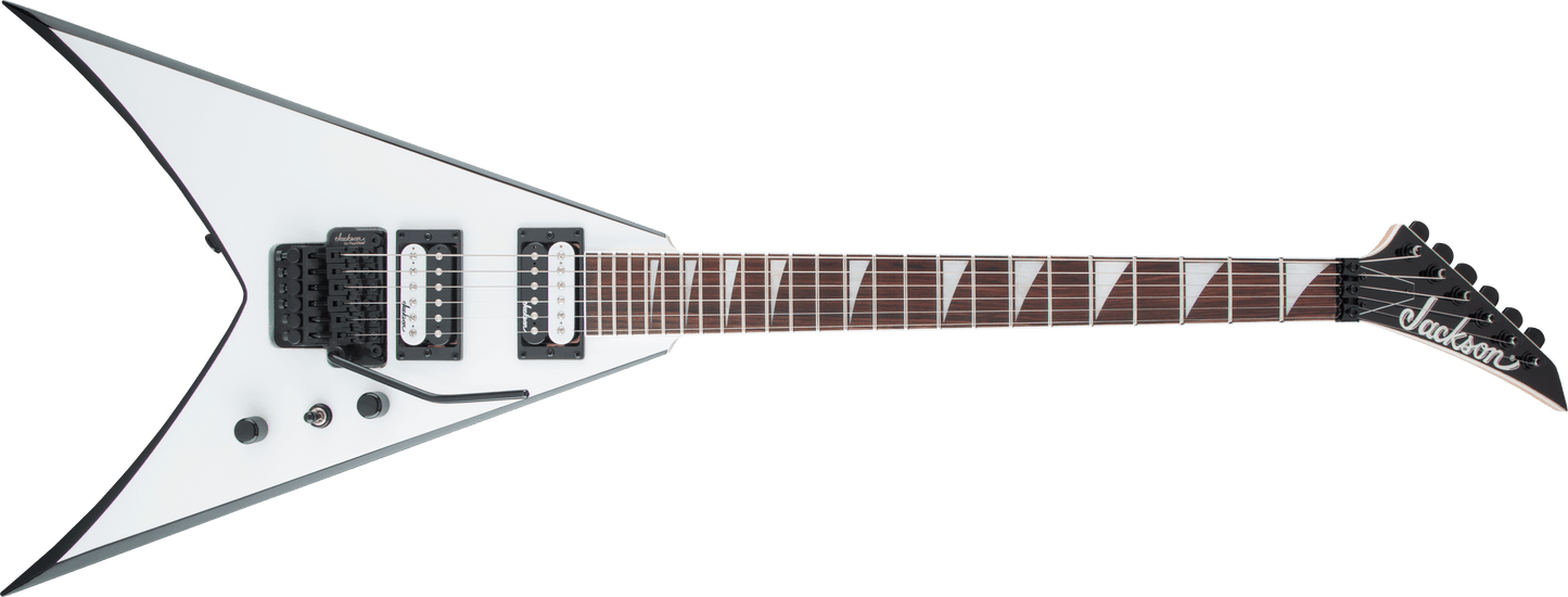 Jackson JS Series King V™ JS32, Amaranth Fingerboard, White with Black Bevels 2910224577