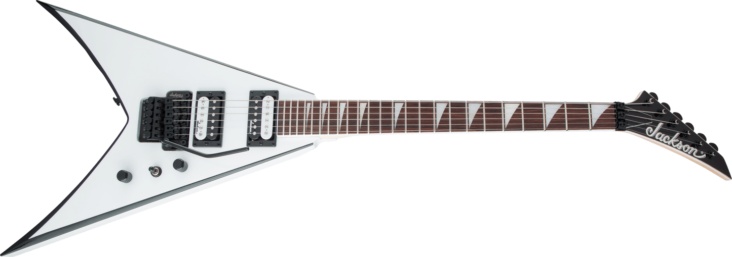 Jackson JS Series King V™ JS32, Amaranth Fingerboard, White with Black Bevels 2910224577